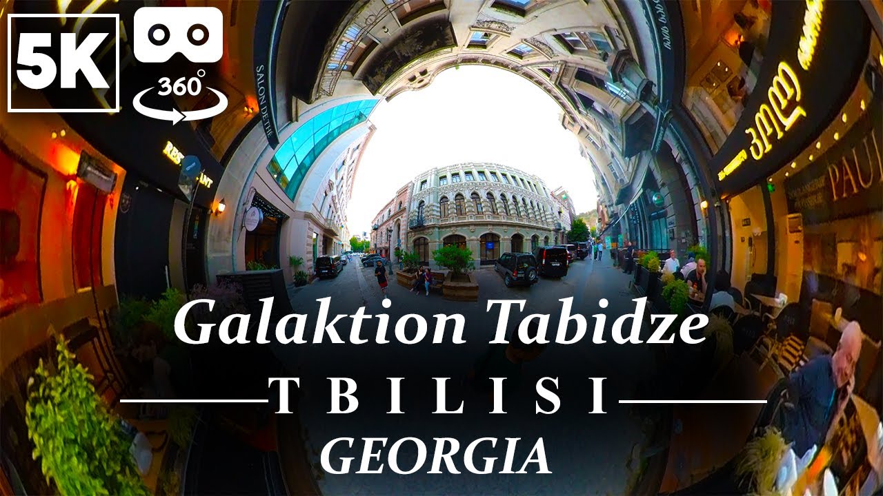 Galaktion Tabidze 360&deg; VR, Tbilisi, Georgia Walking Tour (5K UHD 60fps)