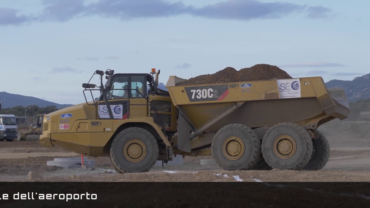 Il cantiere dell'aeroporto di Olbia