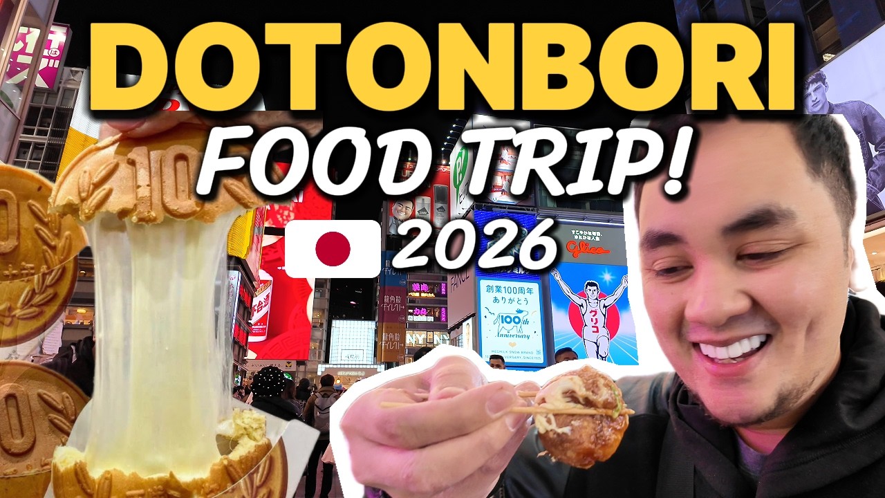 DOTONBORI Foodtrip 2026! 🇯🇵 Kyoto to Osaka Train Guide!