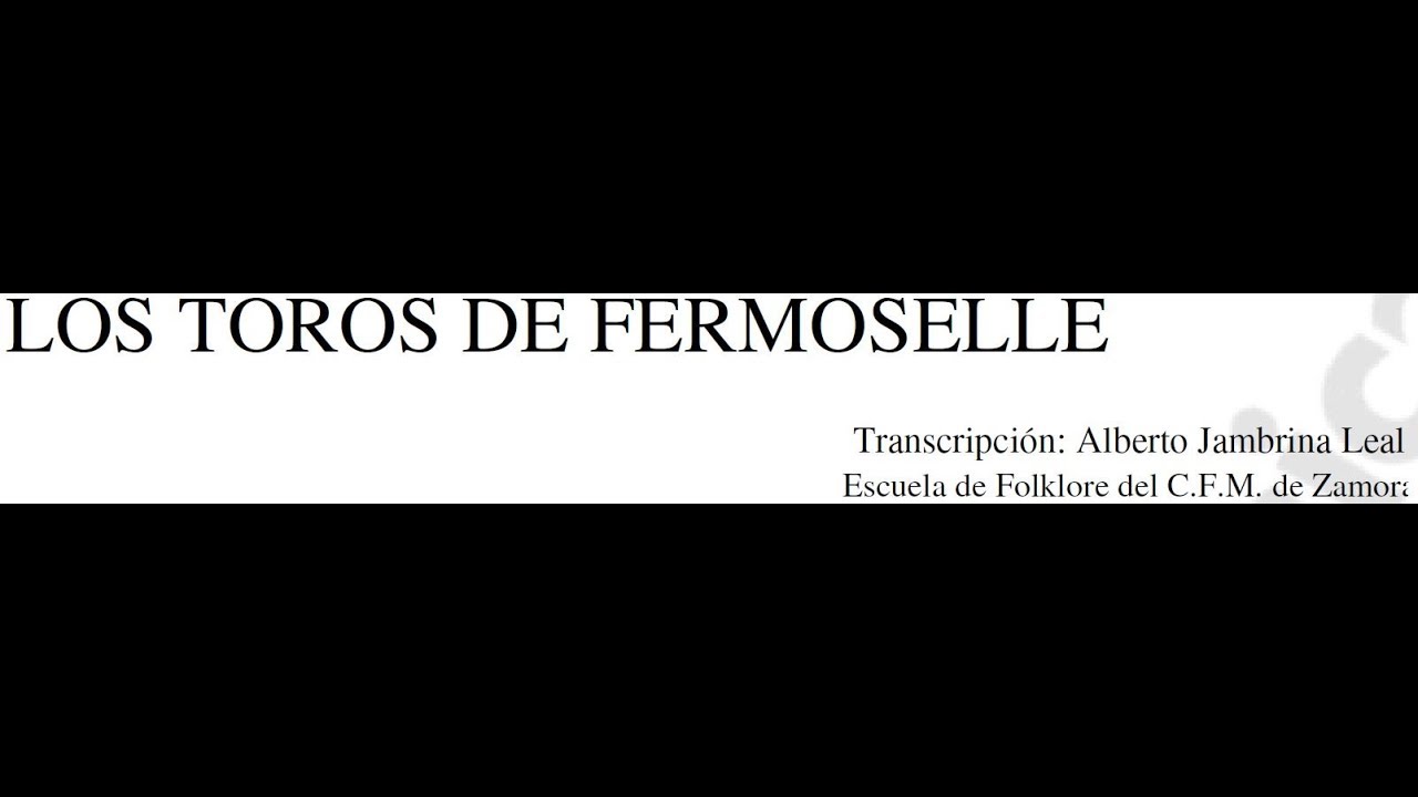 303 Los Toros de Fermoselle - Flauta y Tamboril - Zamora