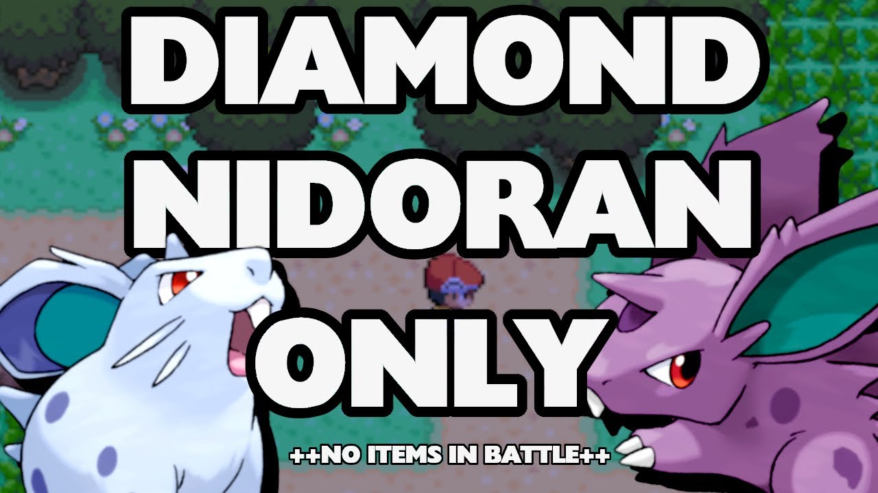 Can I Beat Pokémon Diamond With Only a Pair of Nidoran? - Pokemon Challenges - No Items In Battle!