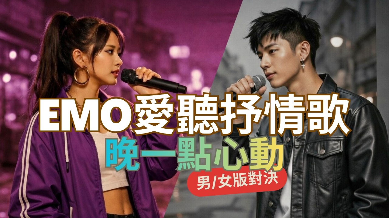 【R&B 對決】《晚一點心動》 emo愛聽抒情歌 | 男女對決，留言告訴我，你(妳)比較喜歡哪一版? | 悟理定律