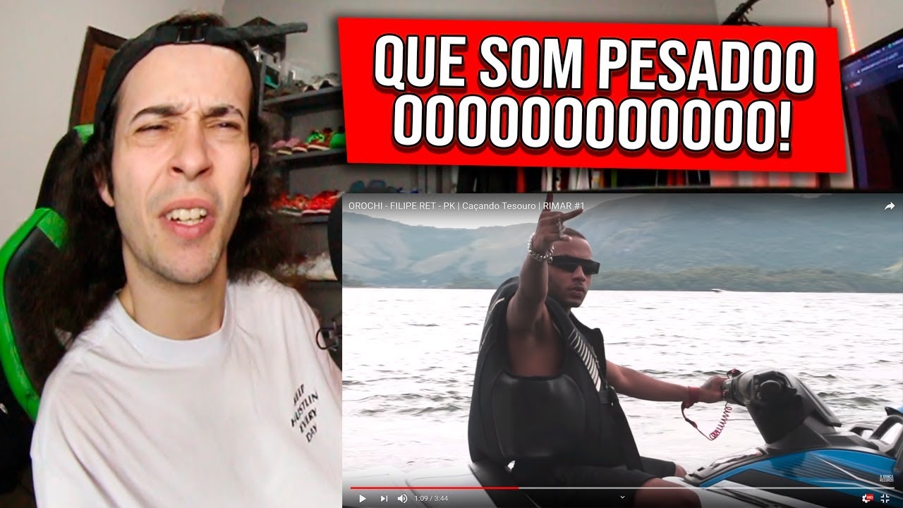 REAGINDO a OROCHI - FILIPE RET - PK | Caçando Tesouro - REACT/REAÇÃO