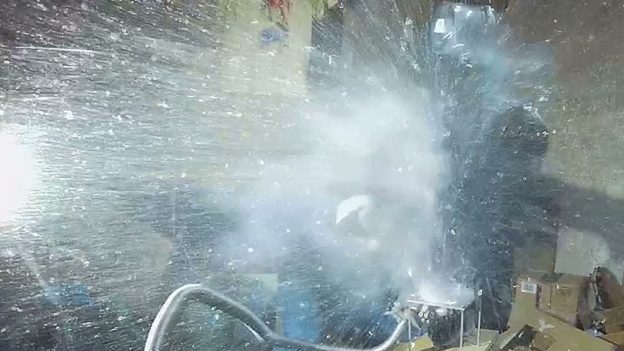 Glass Cylinder Implosion