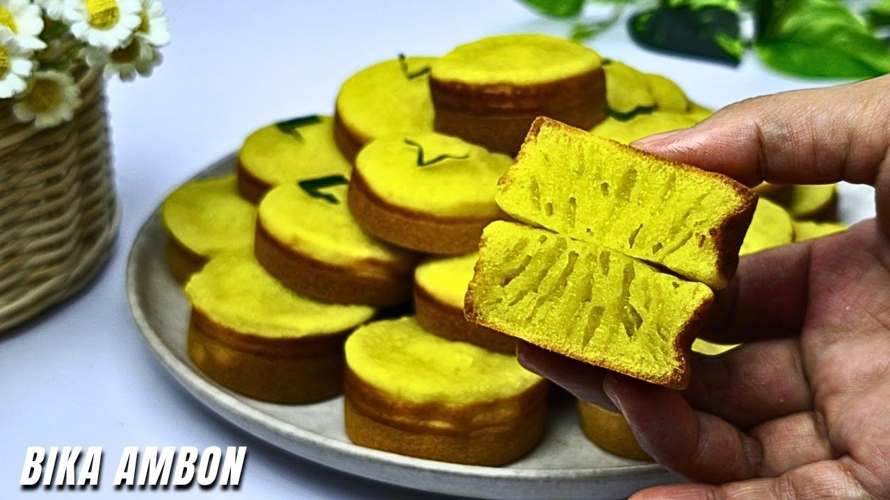 GAMPANG DIBUAT‼️CARA MUDAH BIKIN BIKA AMBON FULL BERSARANG, EMPUK, LEMBUT, COCOK JADI IDE JUALAN