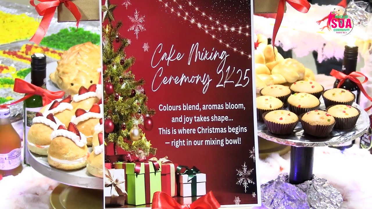 Christmas Cake Mixing Ceremony | School of Hotel Management, SOA University | SOA Radio