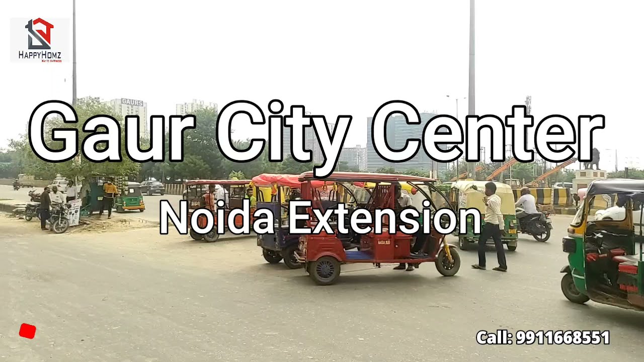 Gaur City Center Noida Extension Ready to Move Shops, Office Space & Studio Apartment ☎️: 9911668551