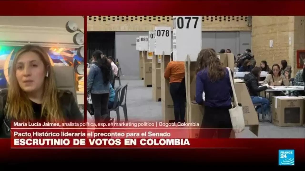 Colombia: Pacto Histórico lidera el conteo en Senado y Centro Democrático en Cámara • FRANCE 24