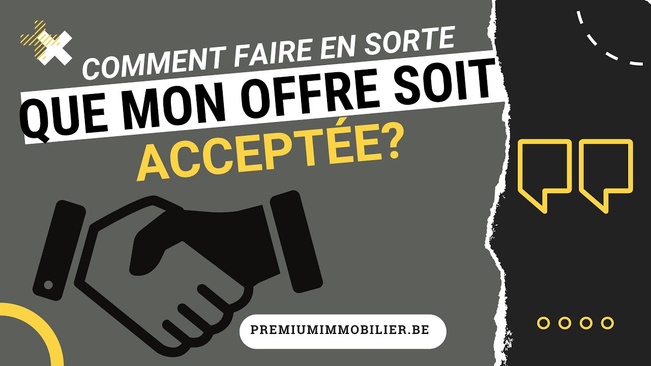 Pourquoi mon offre est refus&eacute;e ?@PremiumImmobilierBelgique