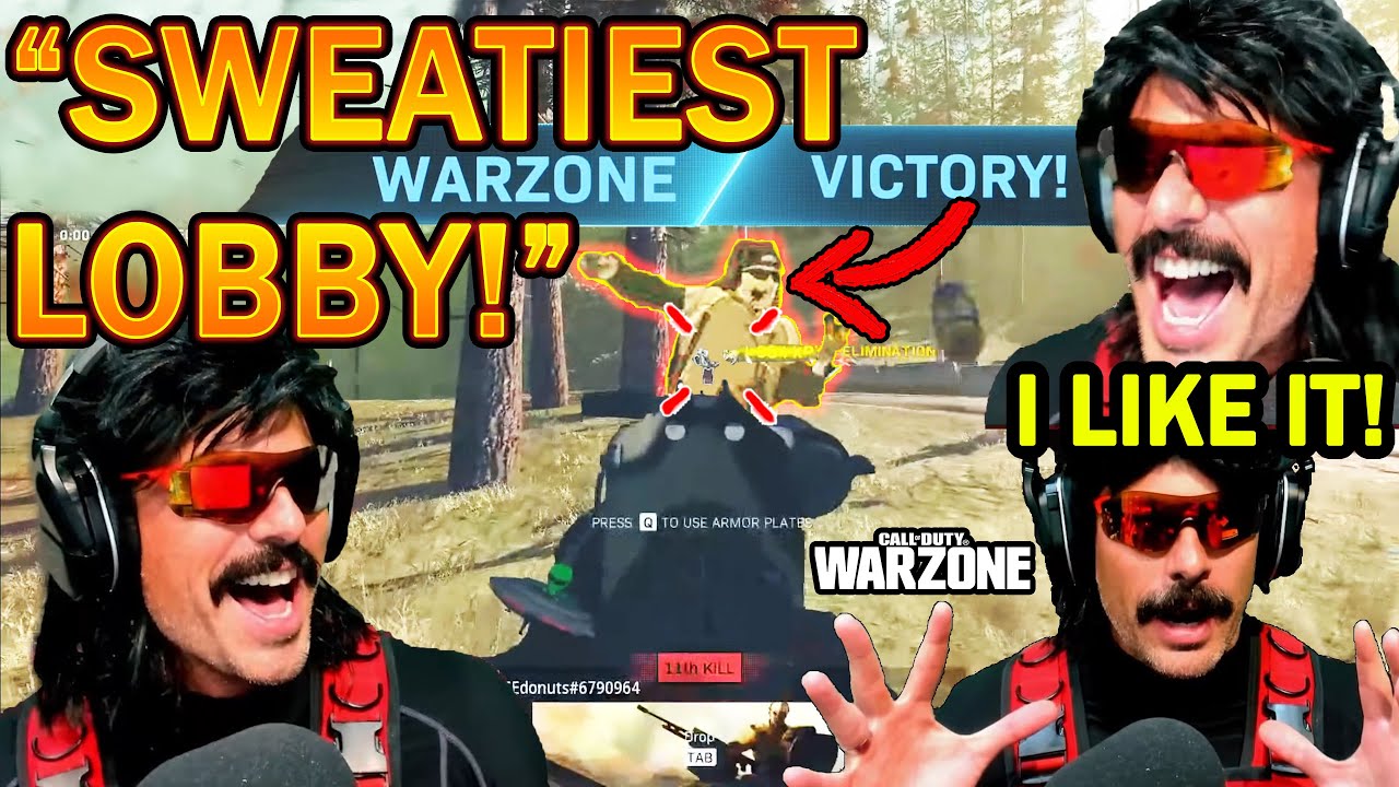 DrDisrespect LIKES Warzone Again & Gets A MASSIVE WIN vs THE SWEATIEST LOBBY EVER! (BIG SOLO WIN!)