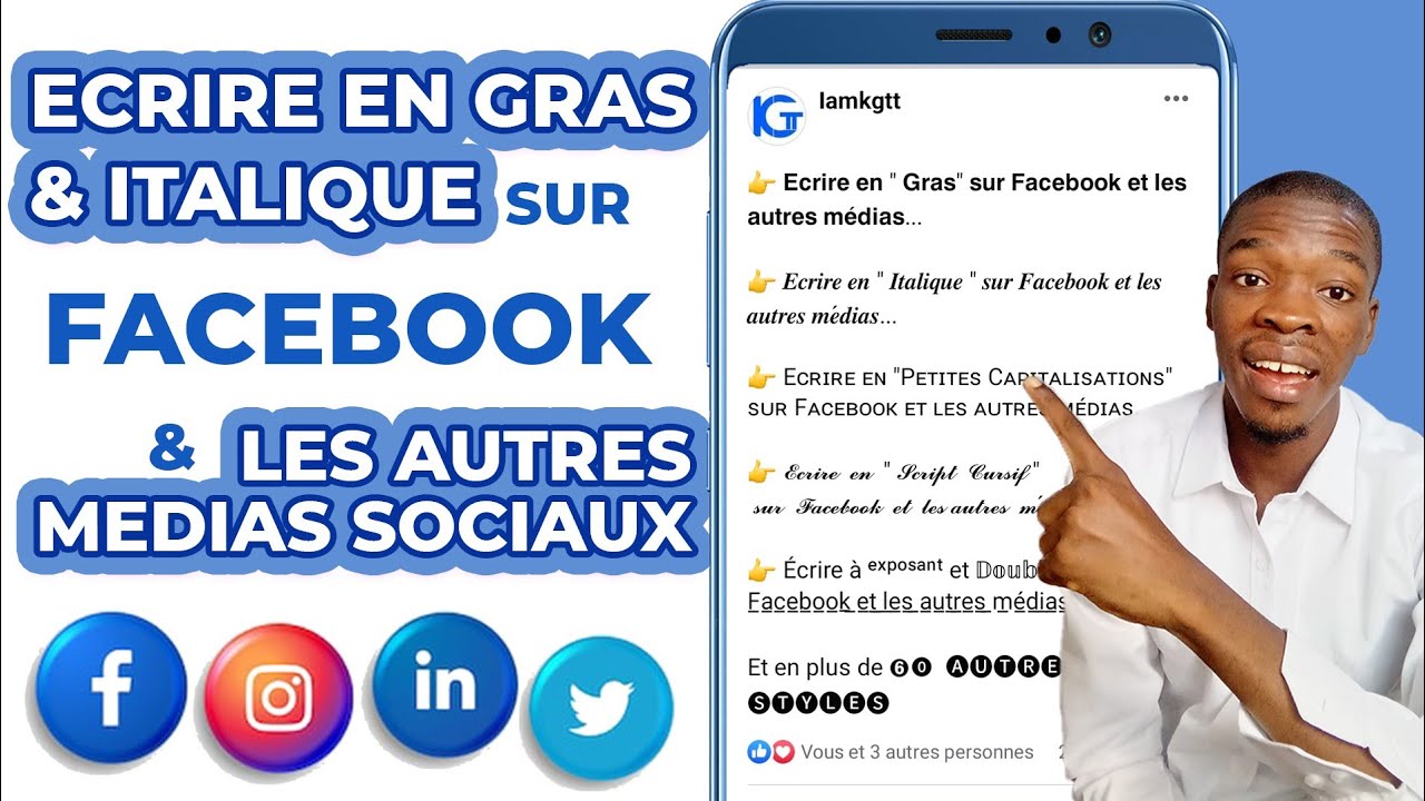Как писать на 𝗚𝗿𝗮𝘀, 𝑰𝒕𝒂𝒍𝒊𝒒𝒖𝒆 и более чем 60 платформах в FACEBOOK, Instagram, Twitter, LinkedIn