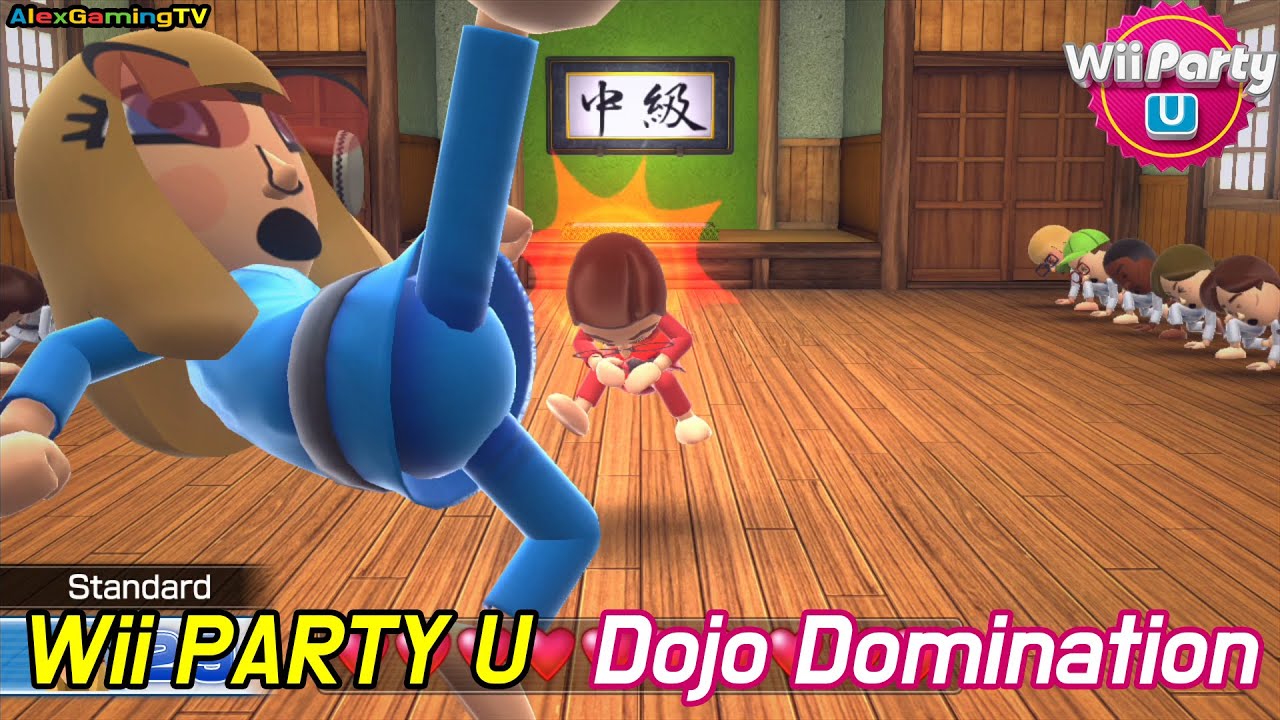 Wii Party U - Dojo Domination ( Standard Mode, Eng Sub ) Player Eatily