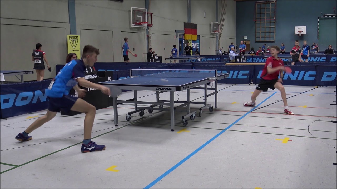 DTTB Top12 Jungen15: Wim Verdonschot (WTTV) vs. Lleyton Ullmann (HATTV)