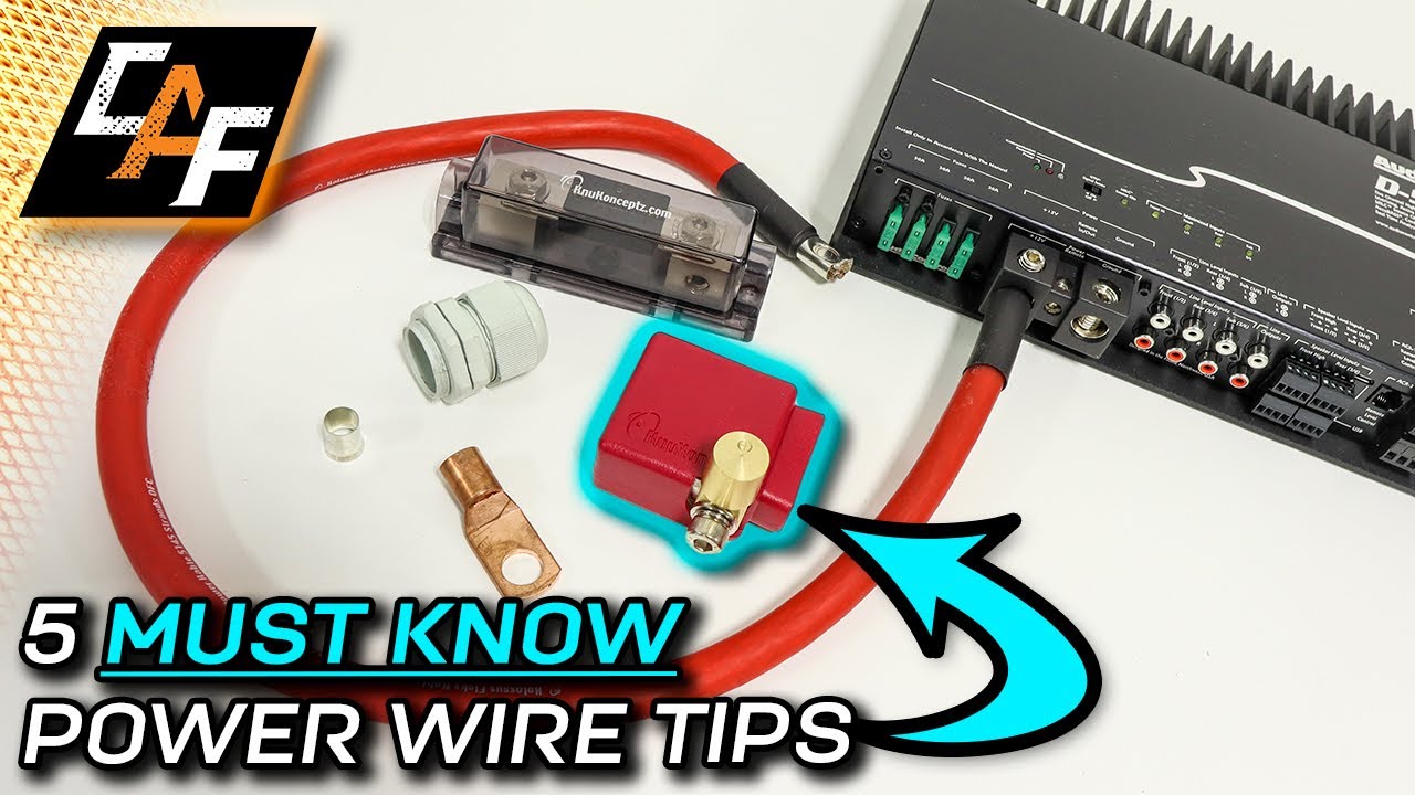 Installing an Amplifier? Use these BEST PRACTICES for Power Wire!