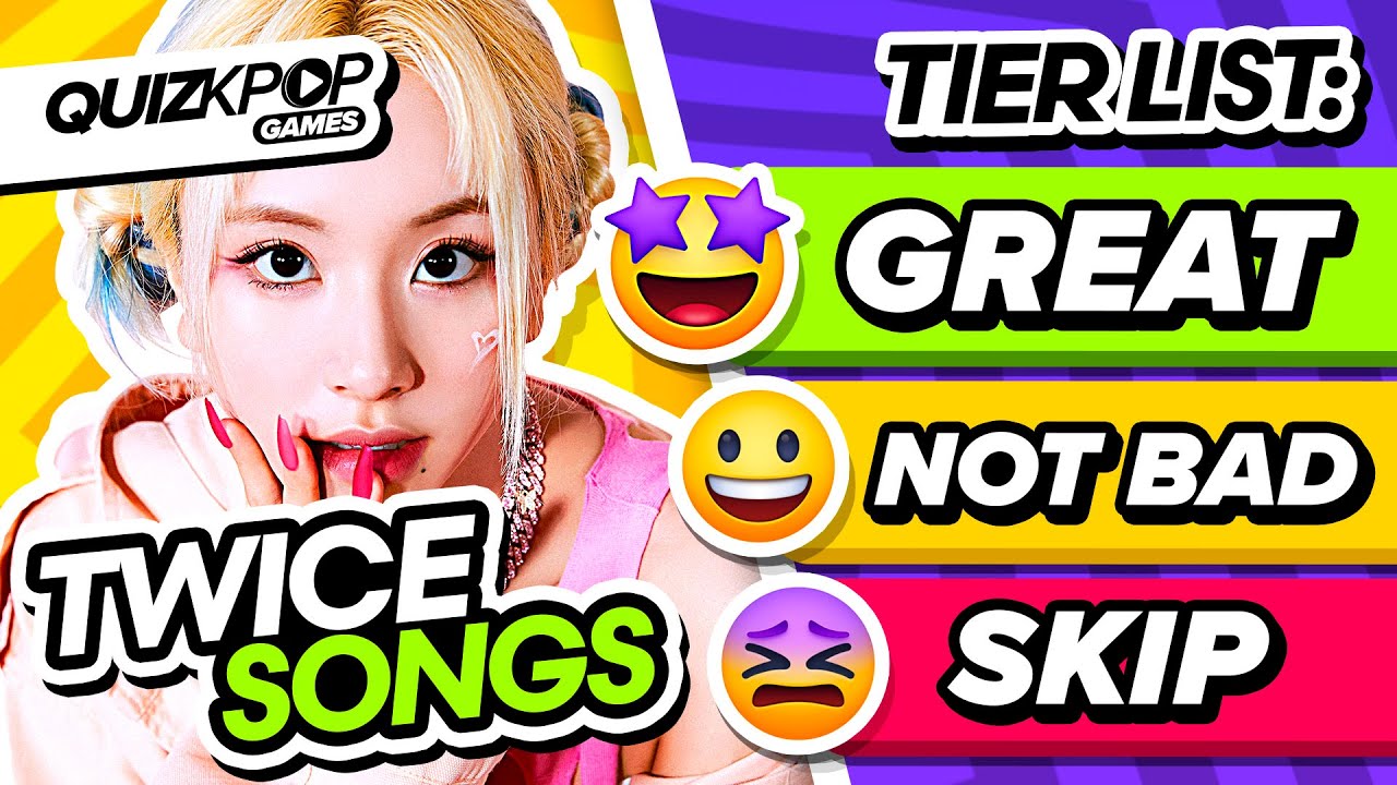 RATE TWICE SONGS 🍭✨ (TIER LIST TWICE SONGS) | QUIZ KPOP GAMES 2023 | KPOP QUIZ TRIVIA