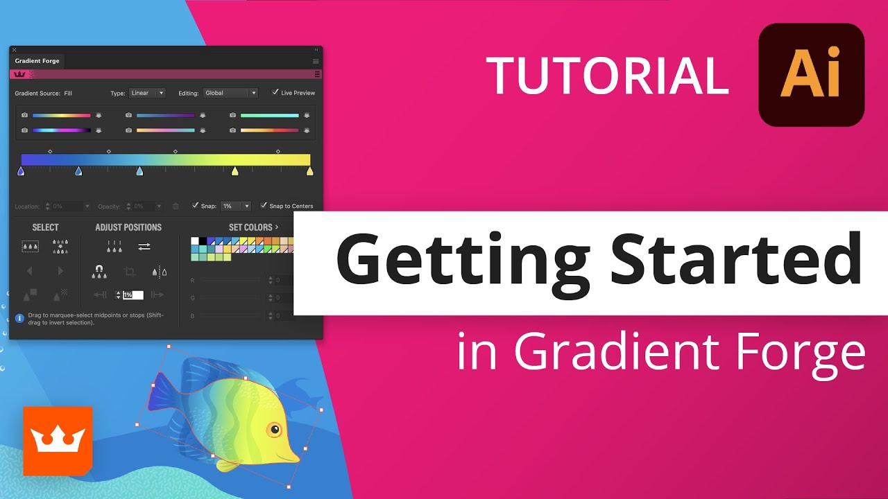Getting Started in the Gradient Forge Panel from Astute Graphics | Plugins for Adobe Illustrator