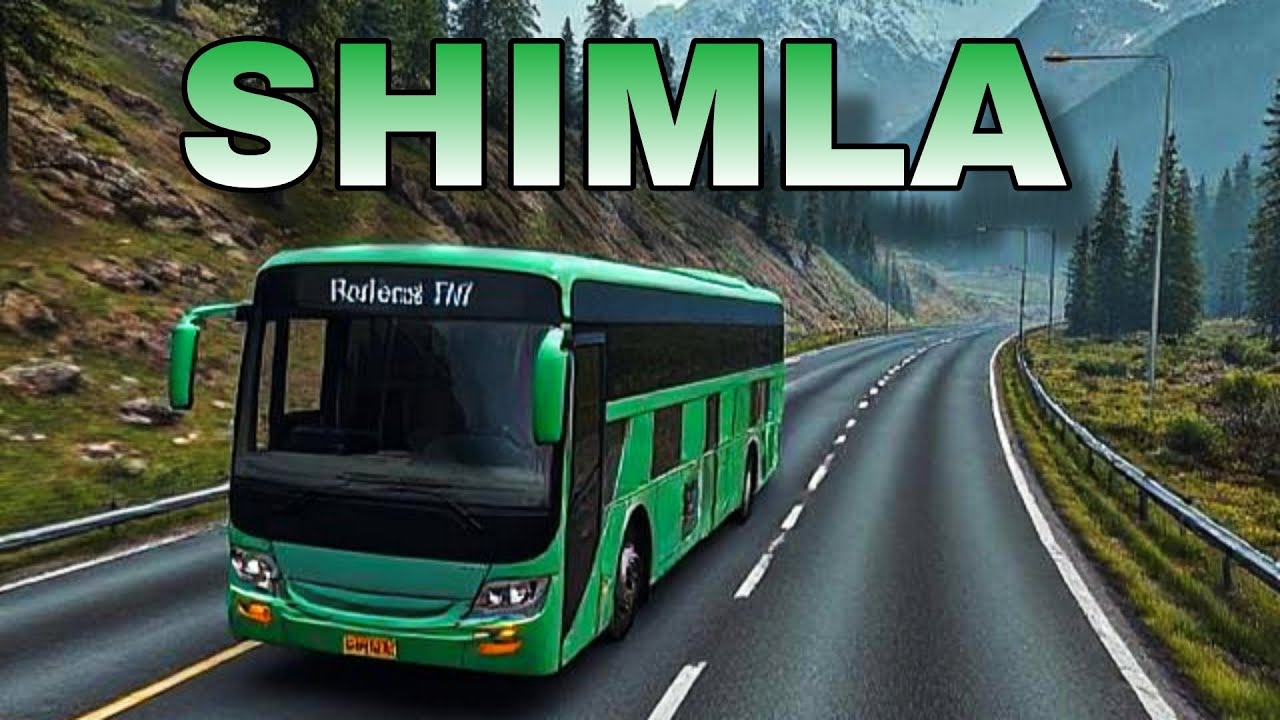 Tour to Shimla in bus | Bus simulator gameplay 4k | #bussimulatorindonesia #cargames