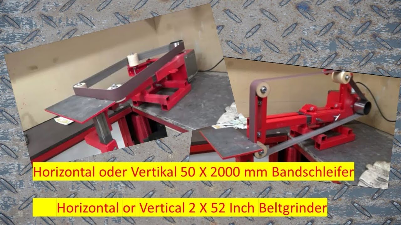 Bandschleifer, Horizontal/Vertikal DIY, Beltsander, Beltgrinder