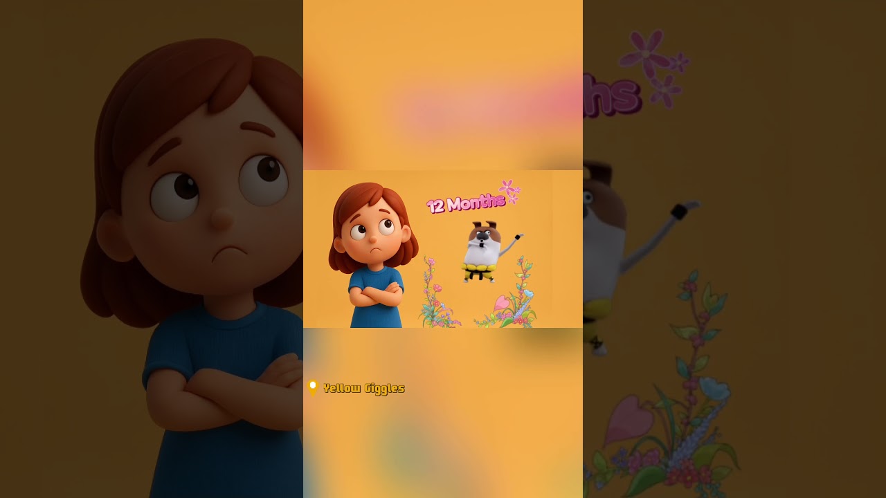 Kids Learning the 12 Months of the Year | Kids Seasons | Yellow Giggles | #ytshorts