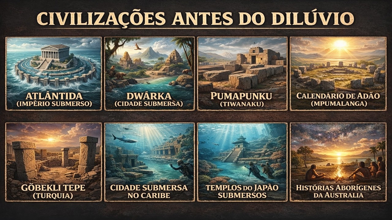 10 Civilizações Perdidas Que Existiram Antes do Grande Dilúvio