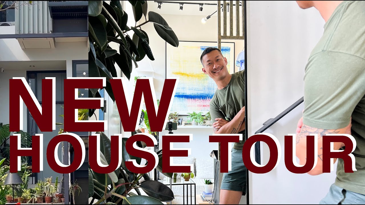 New house tour - Tiny 5x13 townhouse filled with MANY houseplants in BSD Indonesia