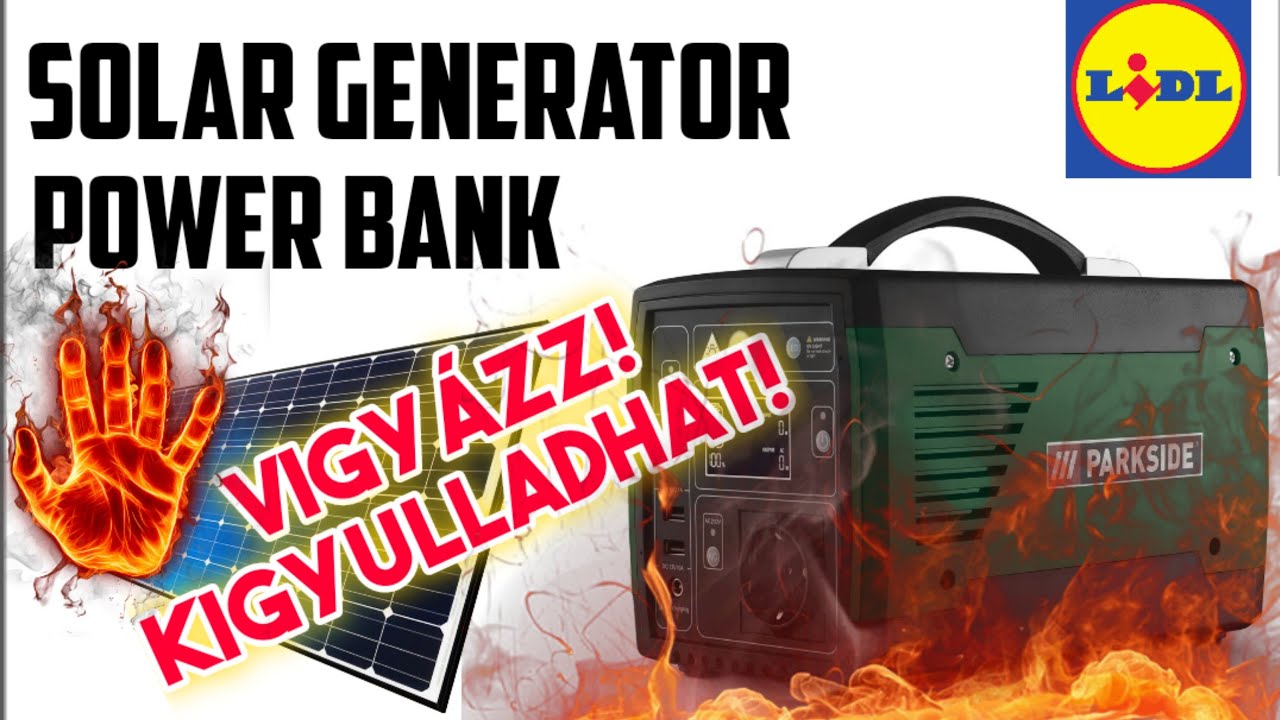 Kigyullad a Lidl Energia&aacute;llom&aacute;s! - Parkside PSGE 300 A1