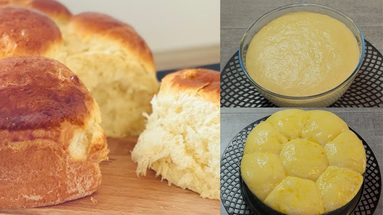 RECETTE DE BRIOCHE ( SANS PÉTRISSAGE) ULTRA LÉGÈRE ET MOELLEUSE ￼👍😋👌