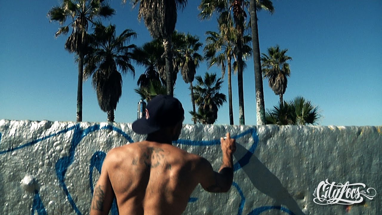 West Coast Graffiti Style at the Venice Beach Art walls by Citylocs.com and the S.T.P. foundation.