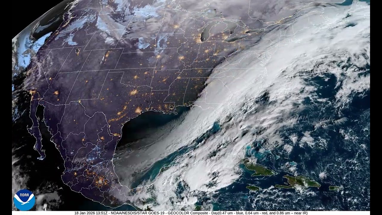CONUS Jan 18 2026 - 24 Hour Timelapse