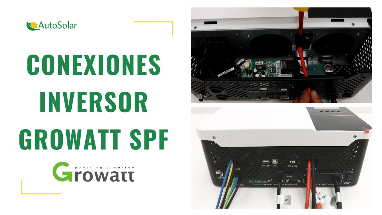Conexión Inversores Growatt SPF | AutoSolar