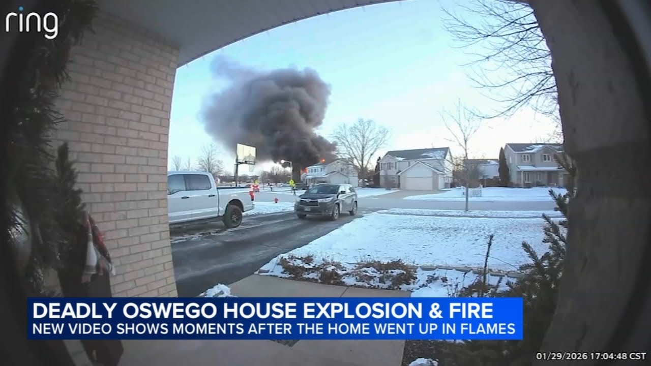 Video shows moments after deadly Oswego house explosion, fire