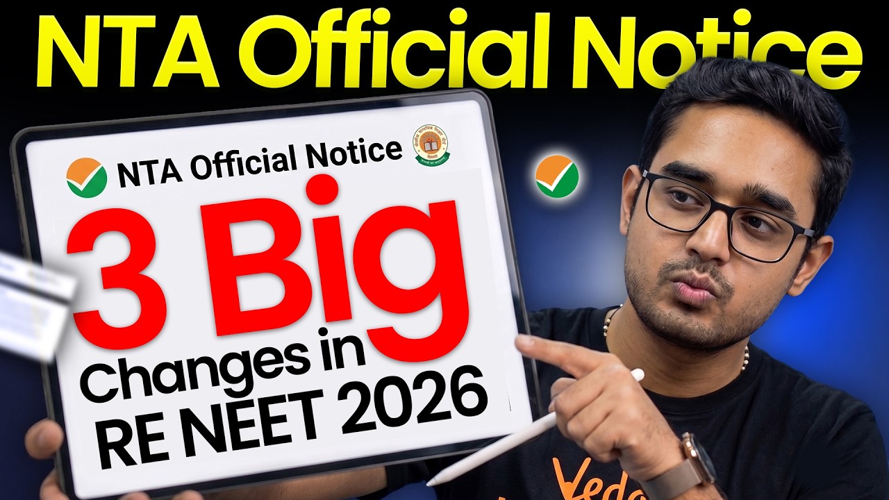 🚨 NTA Official Notice Released! 3 Big Changes in RE-NEET 2026 You Must Know | by Ajay Sir