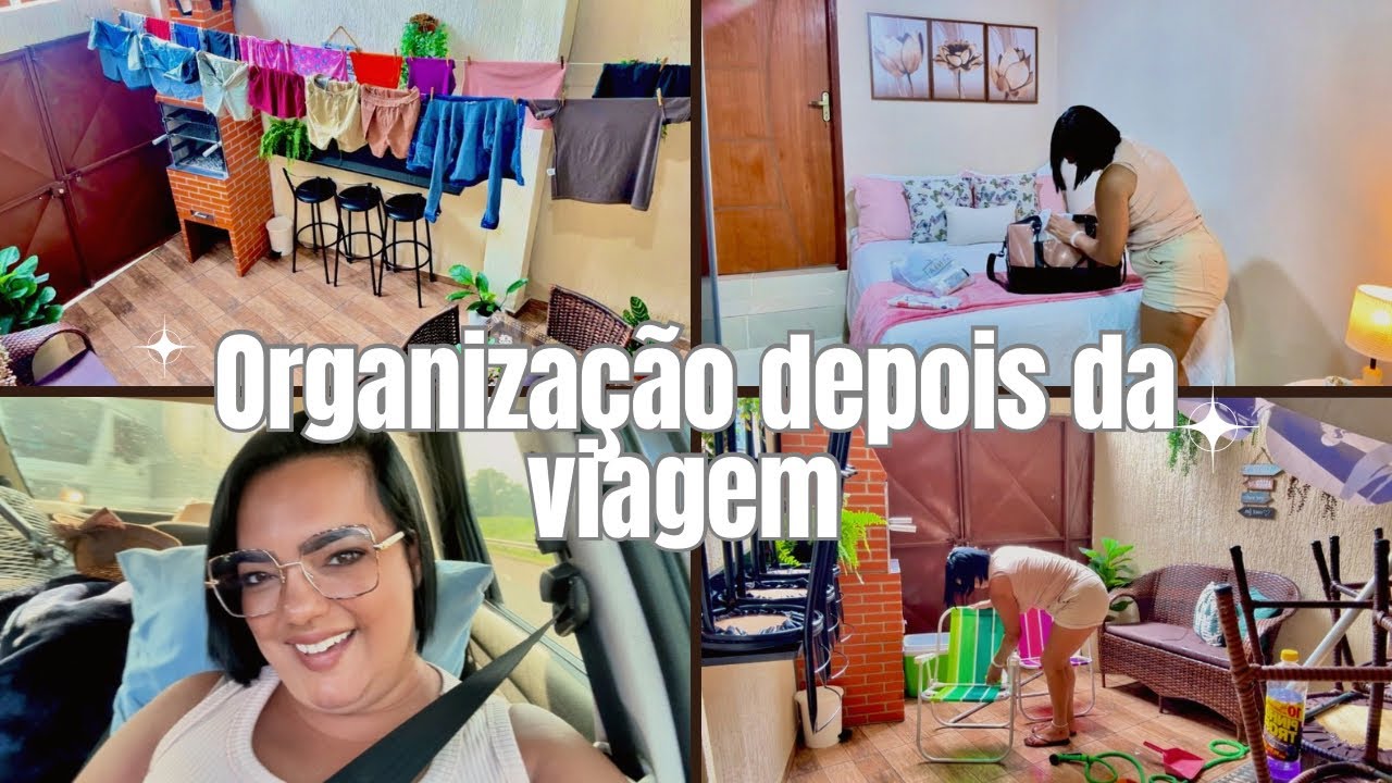 TUDO LIMPO E ORGANIZADO DEPOIS DA VIAGEM/ LIMPEZA NA VARANDA 