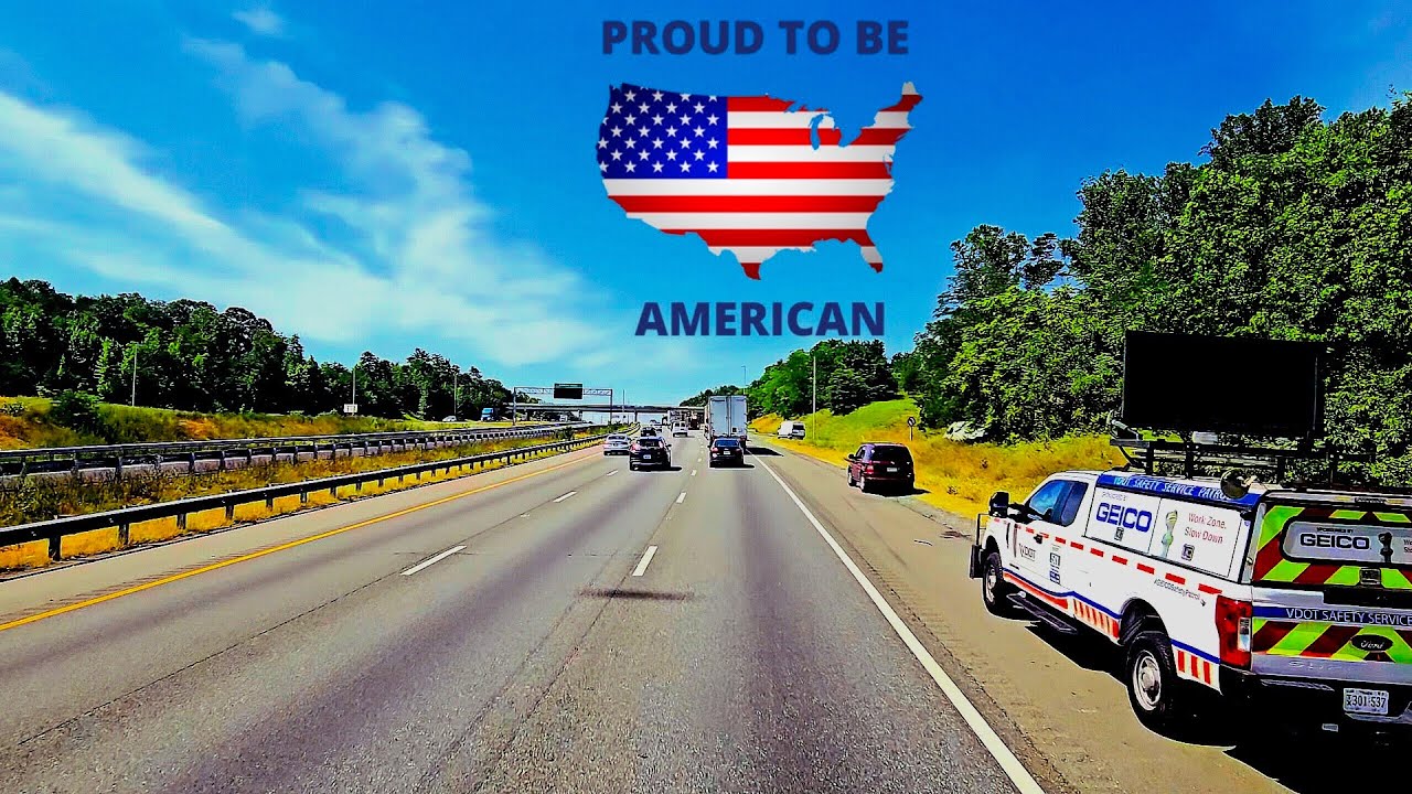 July 4th,  Epic Virtual Road Trip: Explore the Scenic Beauty from Dumfries to Richmond, VA - 4K HDR
