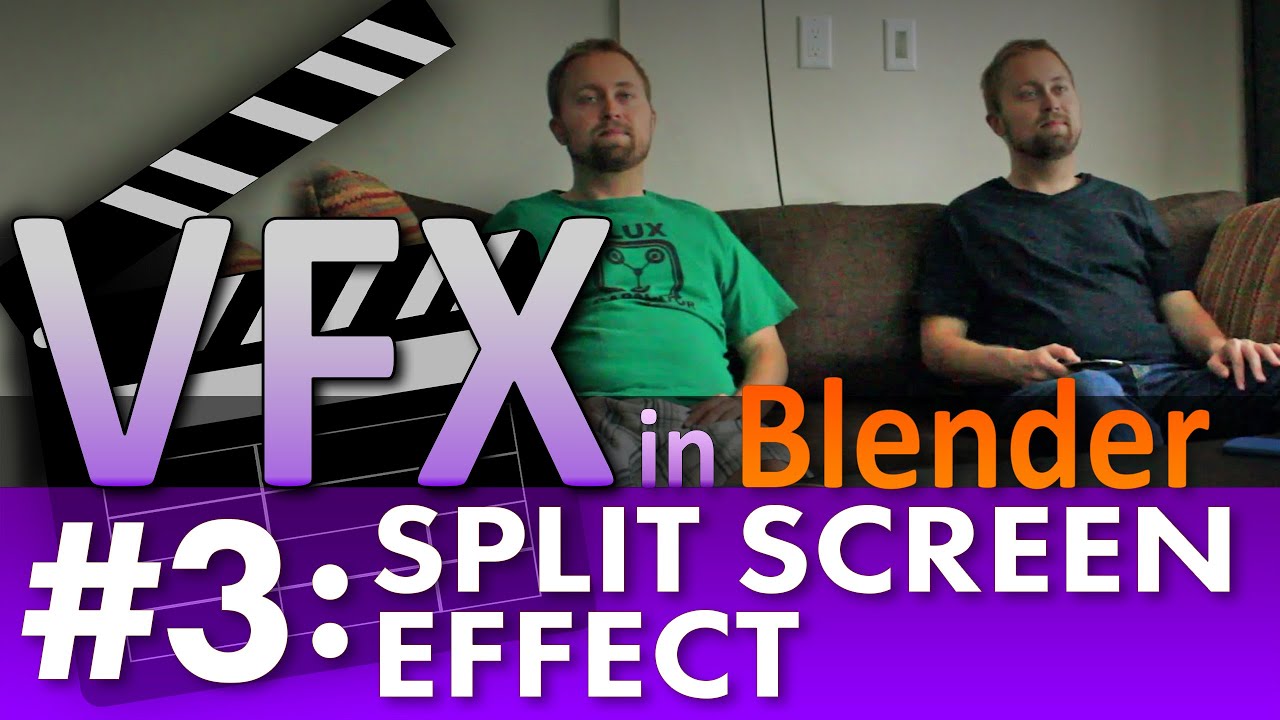 Blender VFX Tutorial #3: Split Screen Effect #b3d