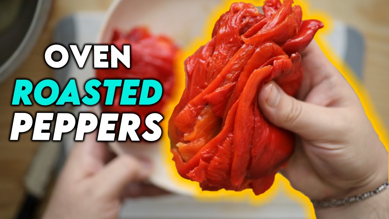 How to Roast Peppers In The Oven: Easy