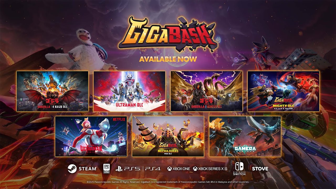 GigaBash & Tokusatsu DLCs Official Trailer 2025