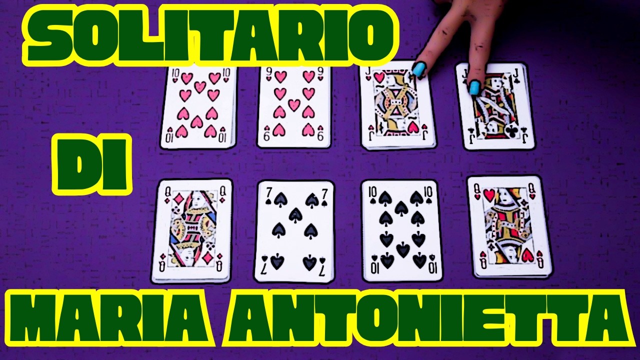 Come si gioca al SOLITARIO DI MARIA ANTONIETTA 😉 GIOCO CLASSICO E DIVERTENTE CON LE CARTE FRANCESI