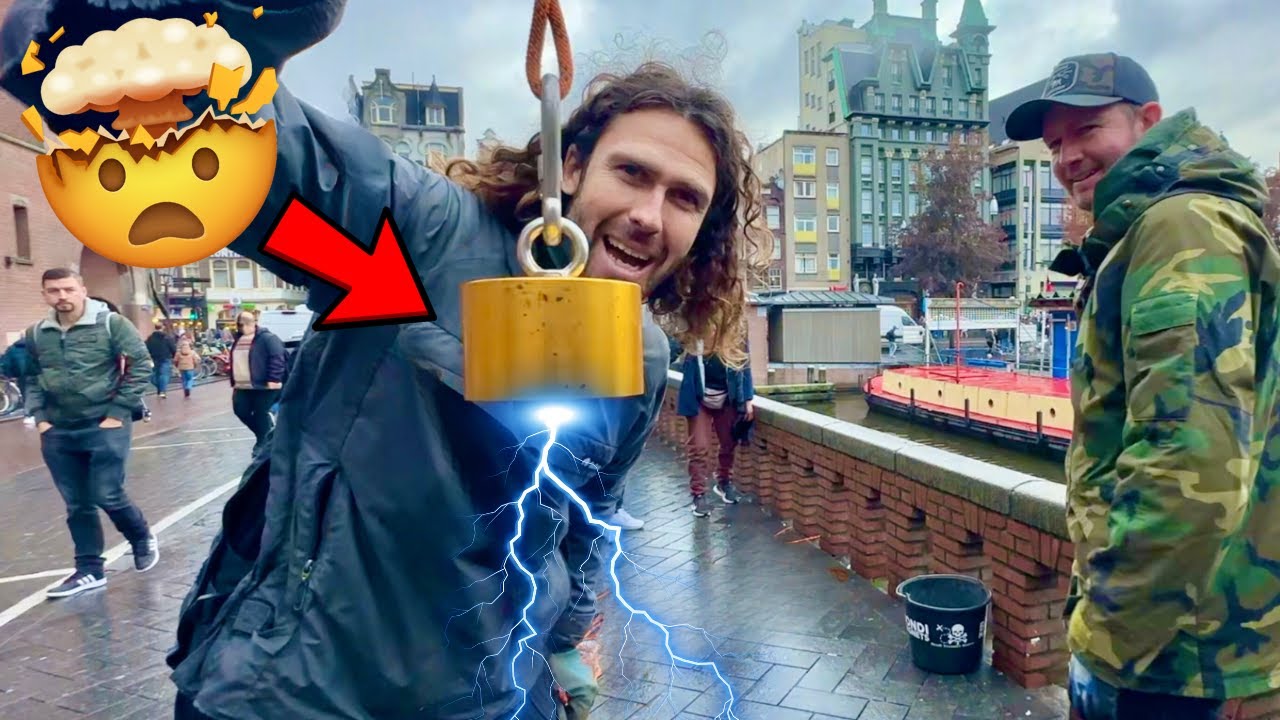 Probando mi nuevo imán DORADO GIGANTE en Ámsterdam (¡es una locura!)