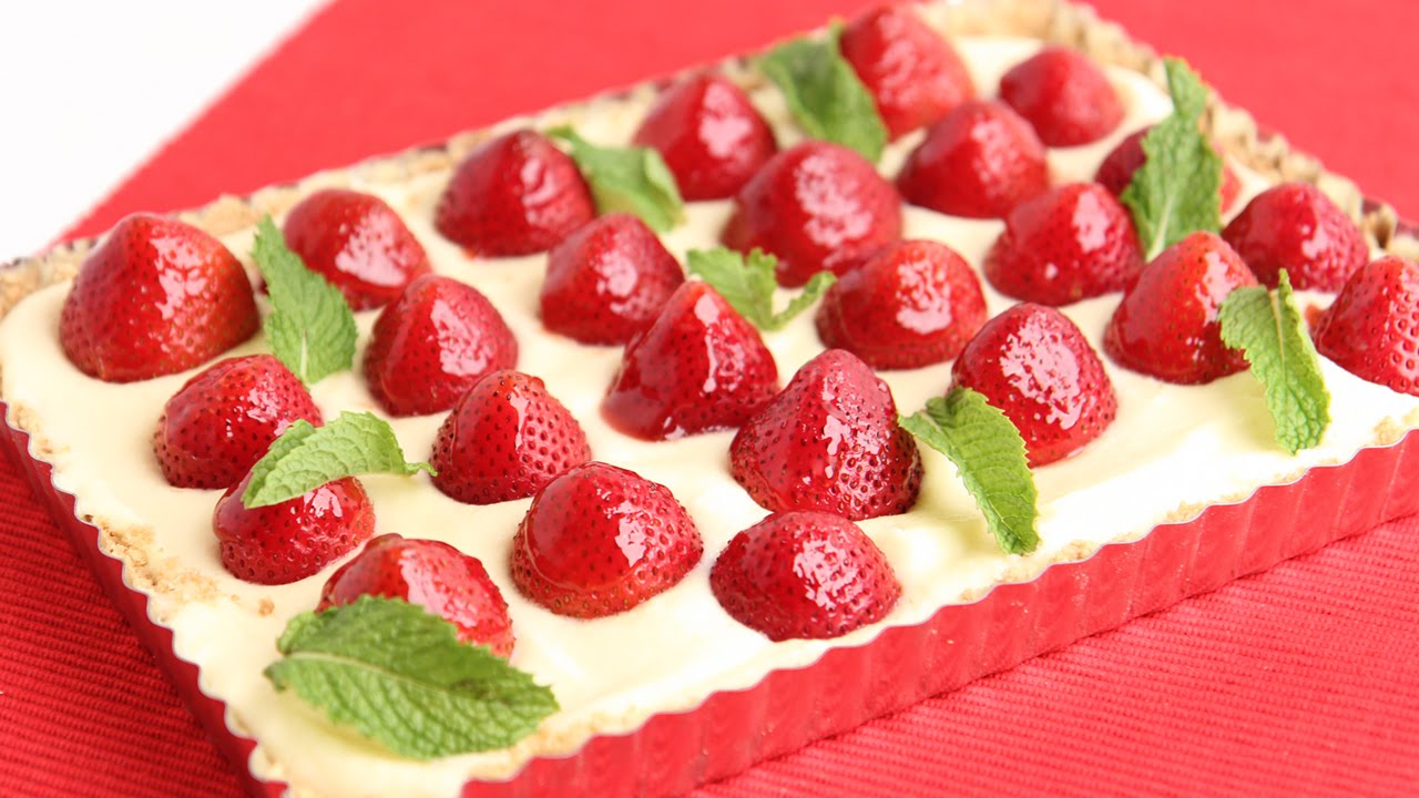 Lemon Curd Strawberry Tart Recipe - Laura Vitale - Laura in the Kitchen Episode 792