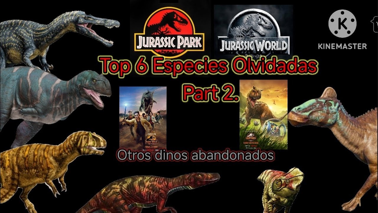 Top 6 Especies Olvidadas de Jurassic Park/World. Part 2.