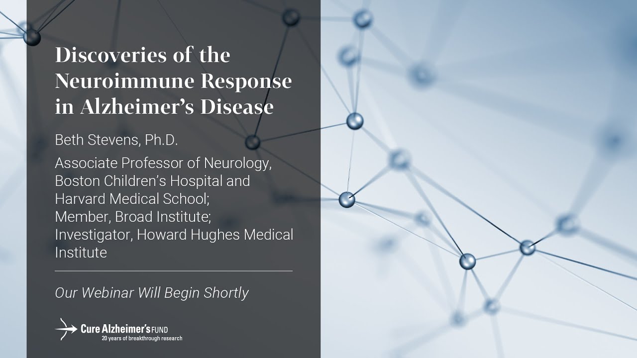 The Neuroimmune System and Alzheimer's Disease: A webinar with Dr. Beth Stevens