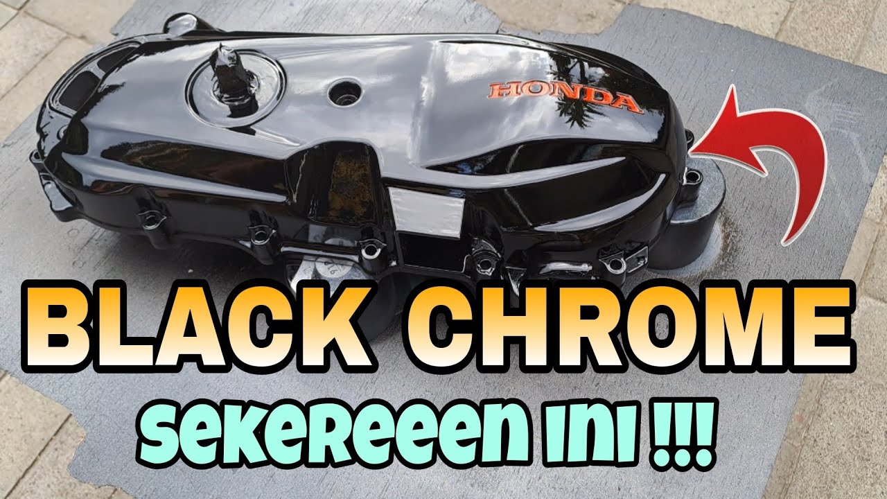CUMA MODAL CAT SEMPROT REPAINT CVT BLACK CHROME SEKEREN INI !!!