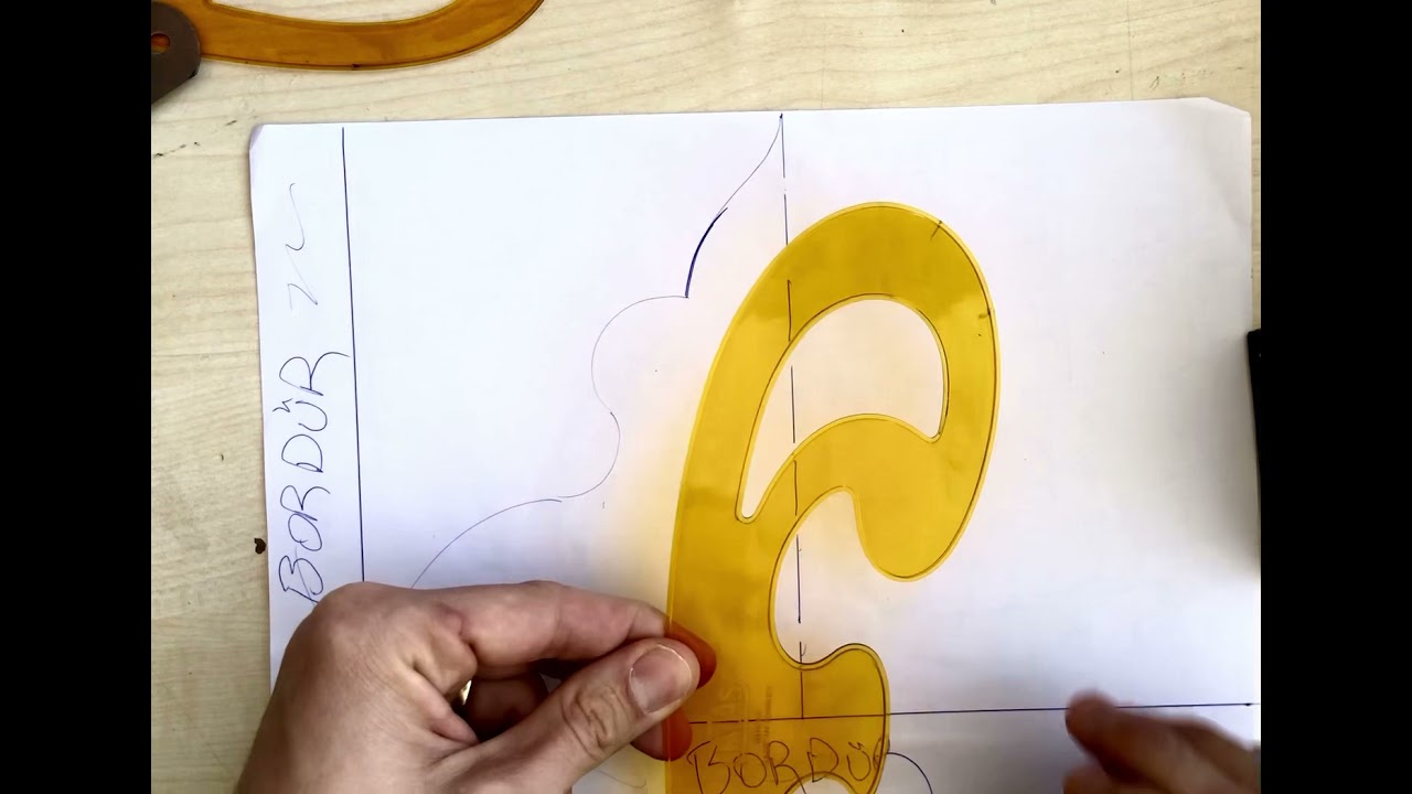 Pistole (eğri cetvel) kullanımı