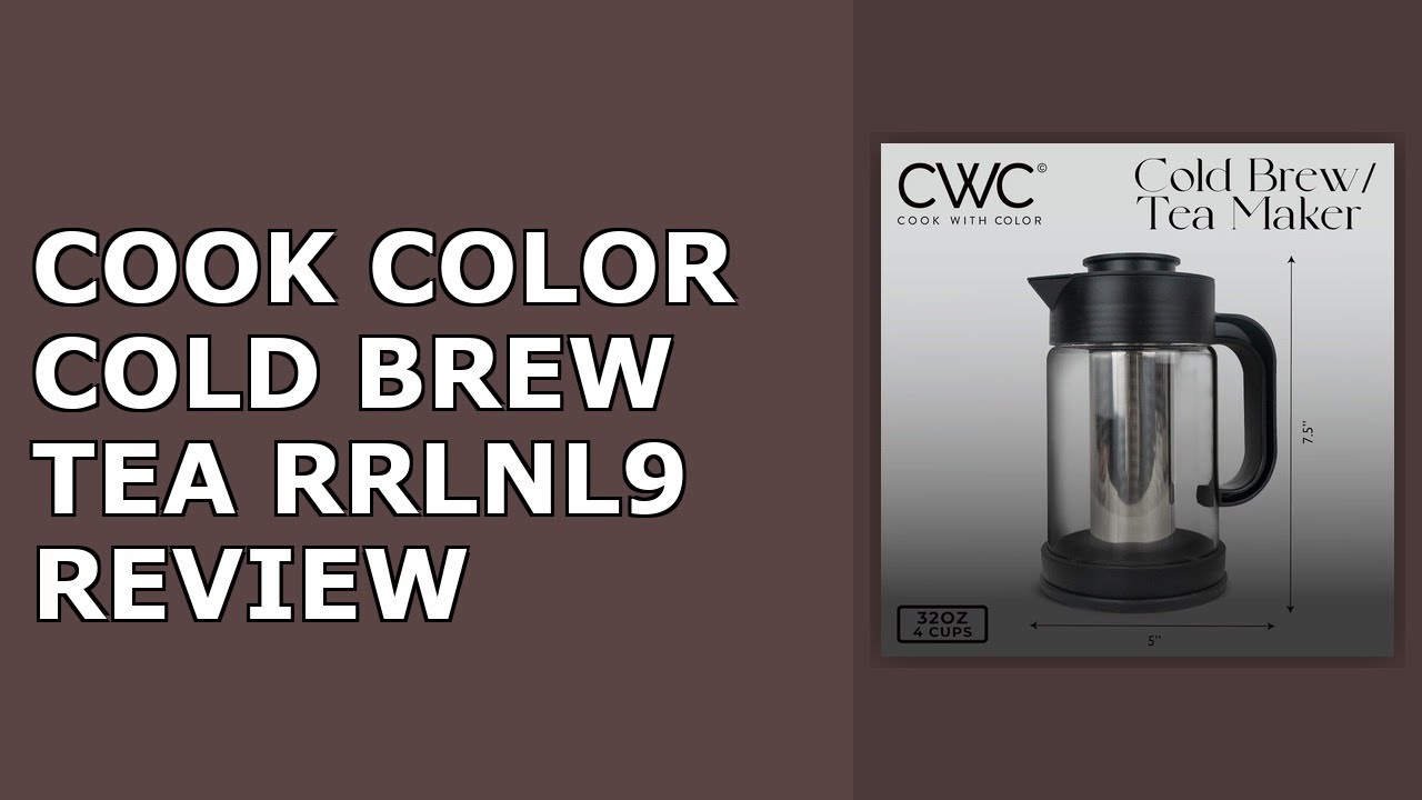 COOK WITH COLOR Cold Brew & Tea Maker - High Borosilicate Glass, PP Handle and Cover, 304 Review