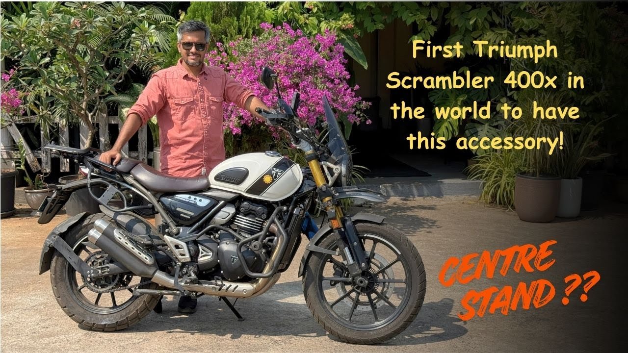 INSTALL IT RIGHT NOW! First Scrambler 400 X with centre stand | Scrambler 400 X bonus accessories!