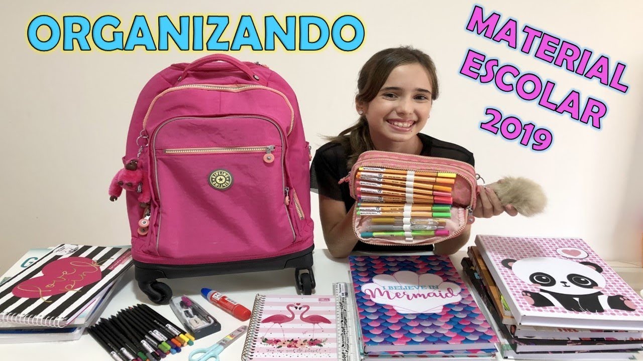 ORGANIZANDO MEU MATERIAL ESCOLAR 2019