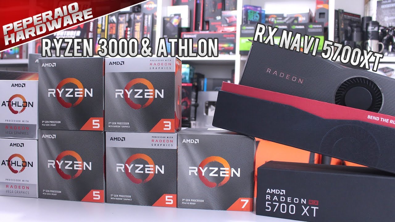 Resumo dos lançamentos AMD 2019 - RYZEN Terceira geração, GPU NAVI RX 5700, Placa X570, SSD PCIe 4.0
