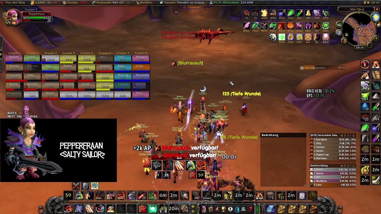 36:03 AQ40 Speedrun - Salty Sailor - Patchwerk EU - Warrior POV