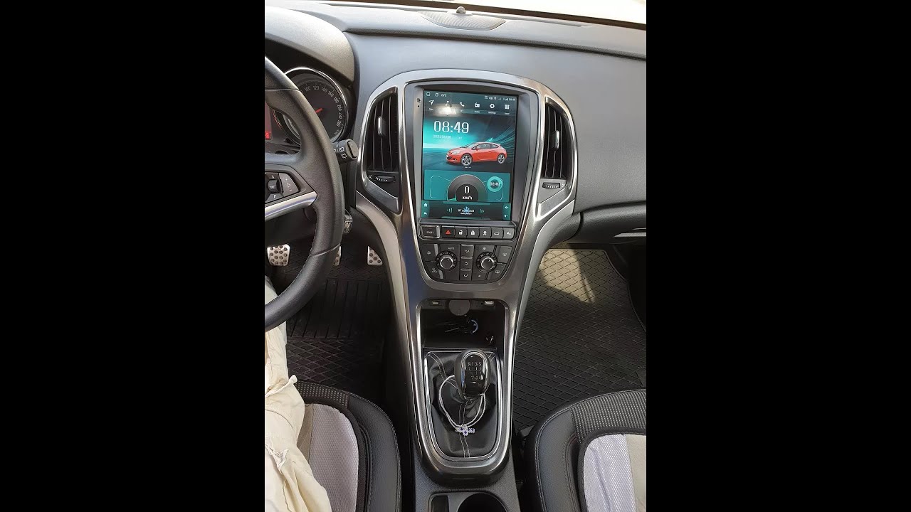 Opel Astra J 2009_2017 تركيب شاشة اندرويد قياس 10 انش بالاضافة لكاميرا امامية